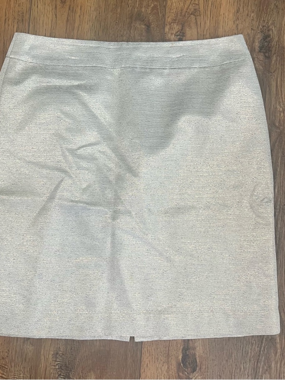 LOFT Gold Metallic Pencil Skirt